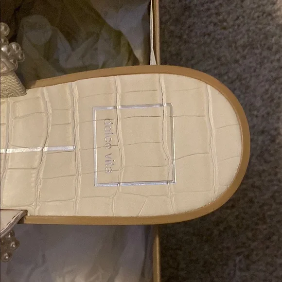 DOLCE VITA Pearl Embellished Sandals - Picture 5 of 10